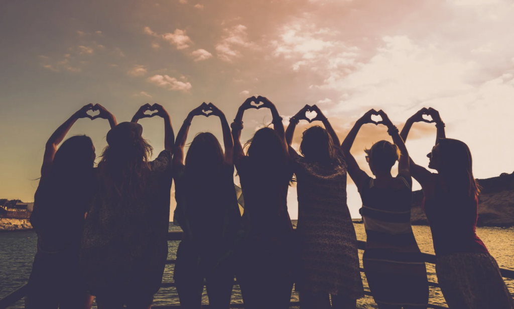 women standing together